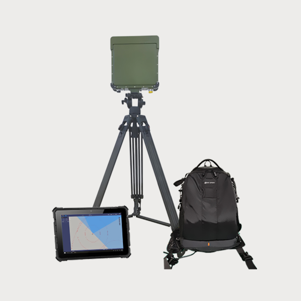 It is composed of radar array + tripod + portable backpack, with modular design, simple structure, easy installation, no wiring, and simple and fast erection