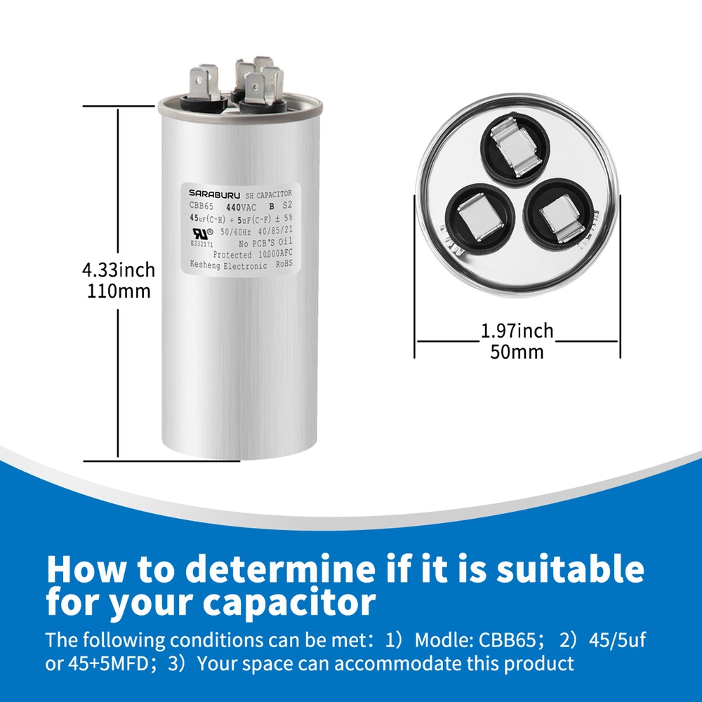 JR1194 AC Run Capacitor CBB65