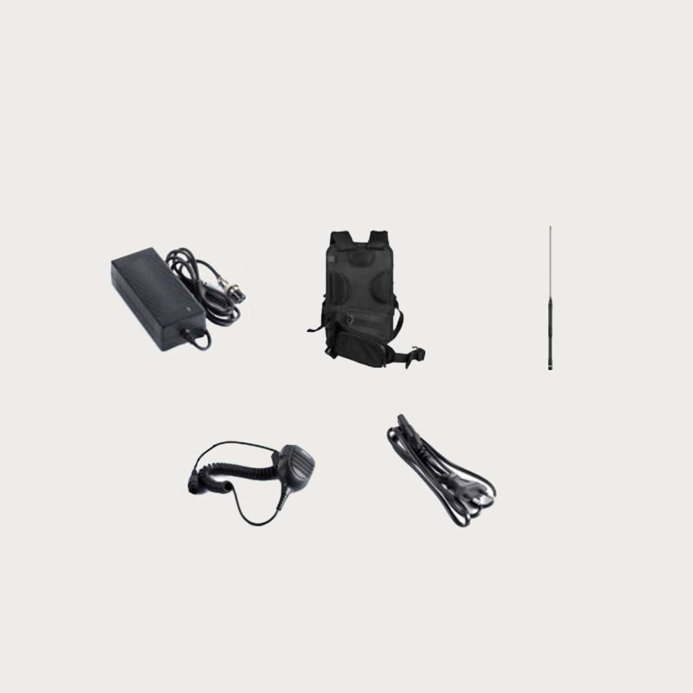 The knapsack base station is small in size and has a built-in large-capacity lithium battery It supports the European standard enhanced mode, which has a longer communication distance and stronger anti-interference ability Fast networking at the same